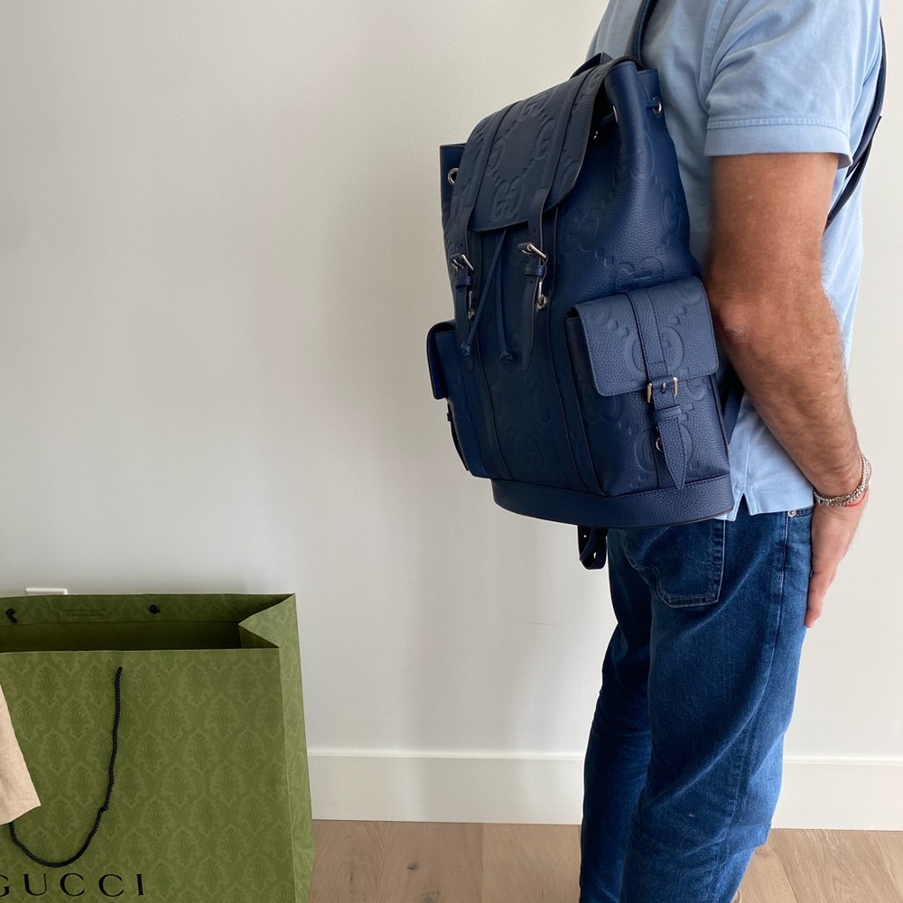 Gucci Blue Leather Backpack - Picture 12 of 15